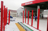 全自動一站式服務洗車！武進常州耀昌加油站fx80林頓電腦洗車機安裝中！操作方便快捷！